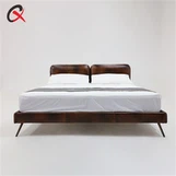 Queen polsterēts platformas gultas rāmis